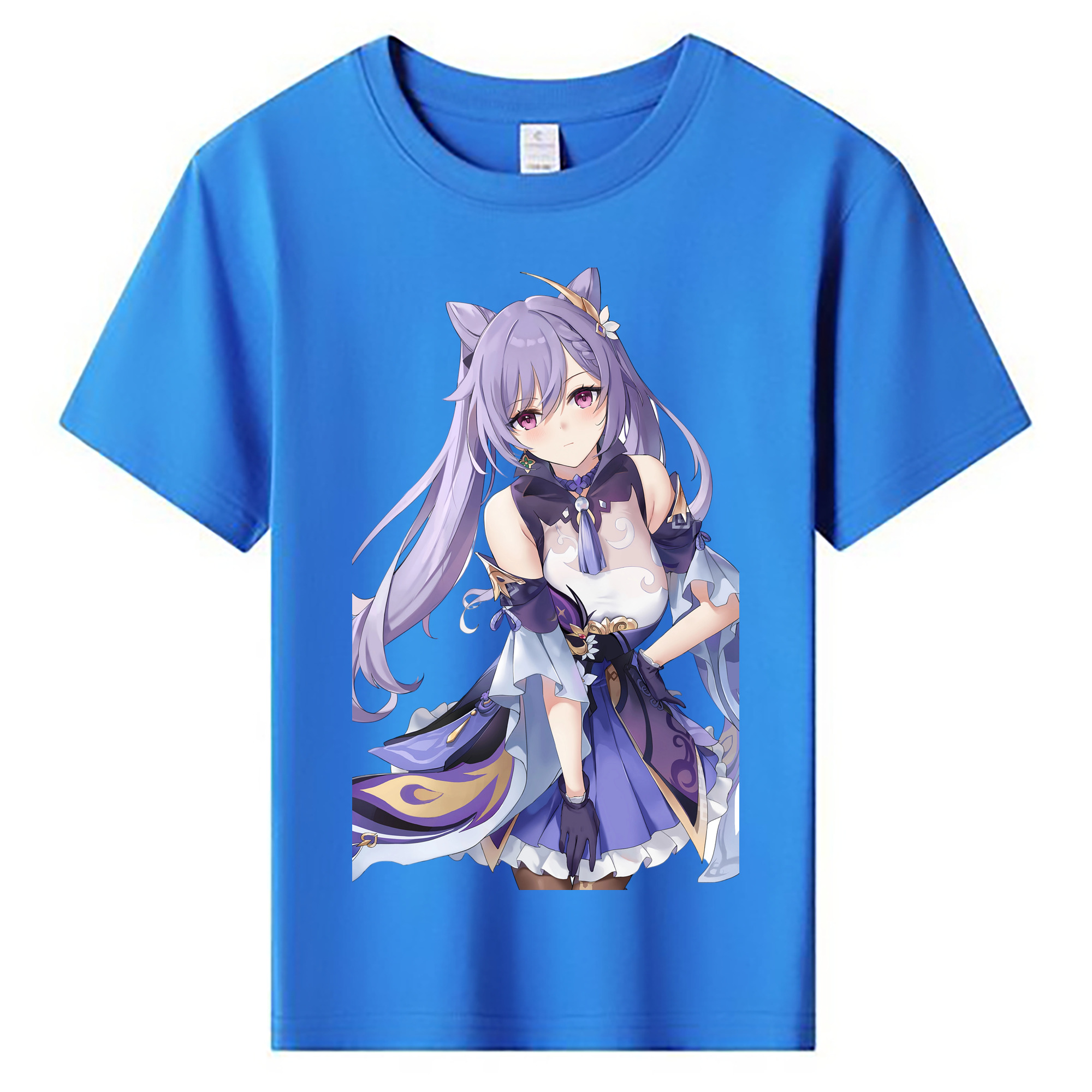げんし神 刻晴 こくせい genshin Kokusei 綿100％キッズTシャツ（フロントプリント）